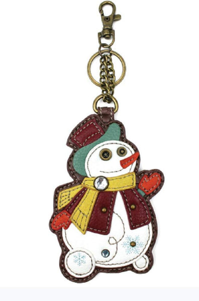 Chala Coin Purse/Key Fob - Snowman