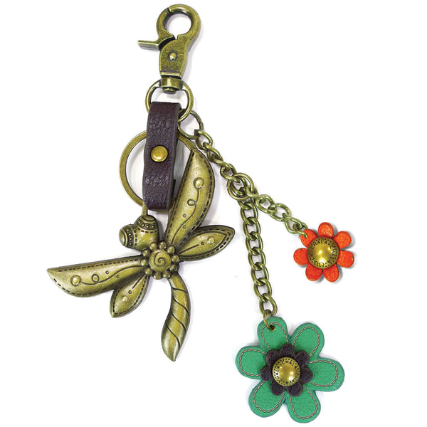 Chala Patch Crossbody Bag (6 colors option) + Detachable Metal Keychain (Dragonf - Animal-Bags.com