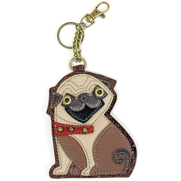 Chala Coin Purse / Key Fob (Pug)