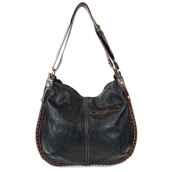 Chala Purse Handbag Hobo Cross Body Convertible Chocolate Guitar Bag