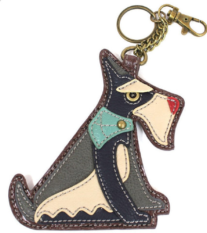 Chala Coin Purse / Key Fob (Schnauzer)