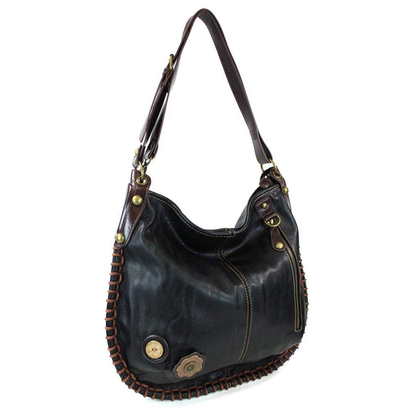 Chala Purse Handbag Hobo Cross Body Convertible Chocolate Guitar Bag