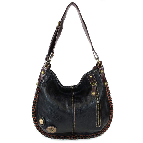 Chala Purse Handbag Hobo Cross Body Convertible Chocolate Guitar Bag