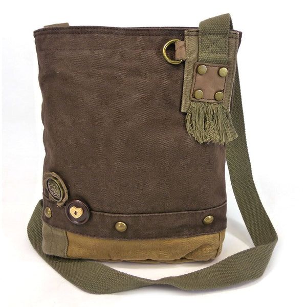 Chala Patch Crossbody Bag - Dark Brown (Horse)