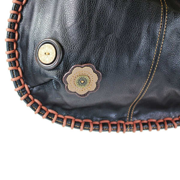 Chala Purse Handbag Hobo Cross Body Convertible Chocolate Guitar Bag