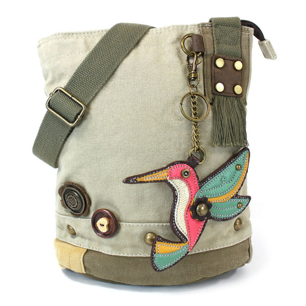 Chala Patch Crossbody Bag + Detachable Coin Purse Bundle ( Hummingbird ) - Animal-Bags.com