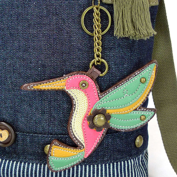 Chala Patch Crossbody Bag + Detachable Coin Purse Bundle ( Hummingbird ) - Animal-Bags.com