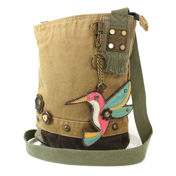 Chala Patch Crossbody Bag + Detachable Coin Purse Bundle ( Hummingbird ) - Animal-Bags.com