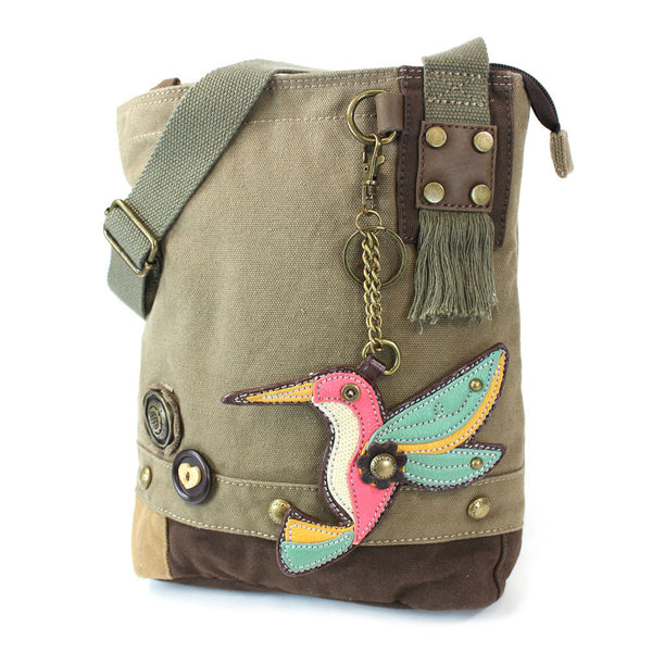 Chala Patch Crossbody Bag + Detachable Coin Purse Bundle ( Hummingbird ) - Animal-Bags.com