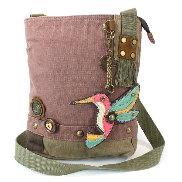 Chala Patch Crossbody Bag + Detachable Coin Purse Bundle ( Hummingbird ) - Animal-Bags.com