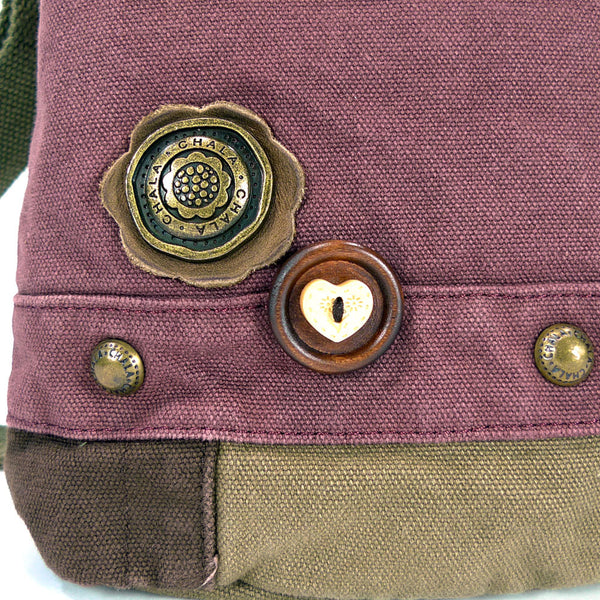 Chala Patch Crossbody Bag + Faux leather Coin Purse ( Green Bird) - Animal-Bags.com